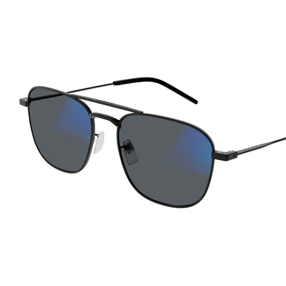 New SAINT LAURENT Black Square SL309 001 Photochromic Blue Control Sunglasses Wo - Picture 3 of 7